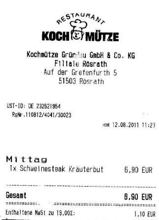 cset Hffner Kochmtze Restaurant